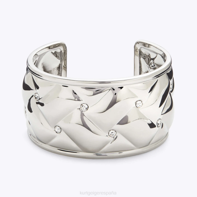 Kurt Geiger mujer pulsera london metal acolchada xl 2LPR544 | accesorios plata